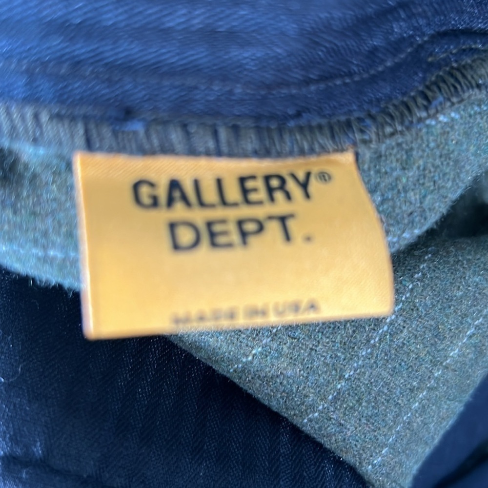 GALLERY DEPT. Pinstripe Pants Dark Green - Picture 11 of 11